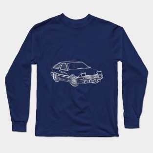 Initial D Toyota AE86 Takumi's drift car Long Sleeve T-Shirt